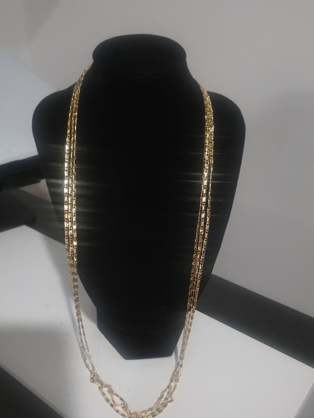 3 New 18K Gold Filled 26inch Custom Mariner Chain Necklaces